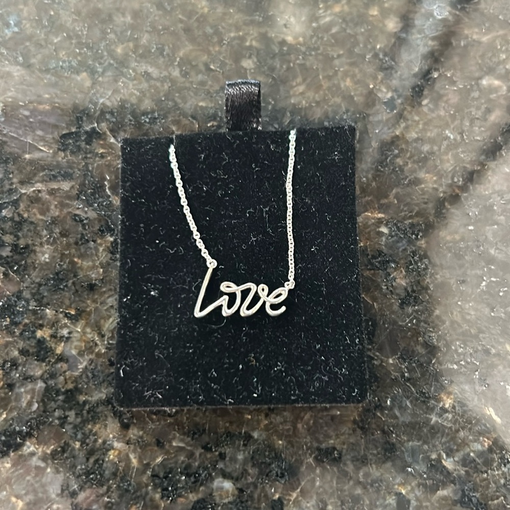 Tiffany & Co. Paloma’s Graffiti Sterling Silver Love pendant